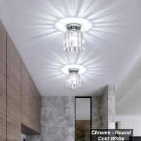 Lámpara De Techo Moderna Y Lujo Con Cristal Para Pasillo Sencillo Entrada Sala De Estar Iluminación Interior Lámpara Colgante Para Balcón - details 5
