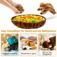 Pad De Olfateo Para Perros De Terciopelo Lavable Y Plegable Juego Lento De Alimentación Tapete De Entrenamiento Para Perros Interactivo - details 2
