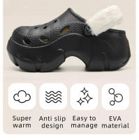 Zapatillas De Algodón Para Mujer Invierno Antideslizante Para Uso Doméstico Y Externo Con Suela Exterior Antideslizante - details 2