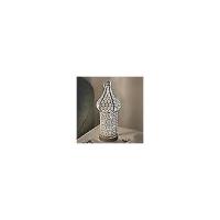 Lámpara de escritorio portátil inalámbrica con forma de farol retro hueca, estilo bohemio marroquí, con tallado hueco - details 1
