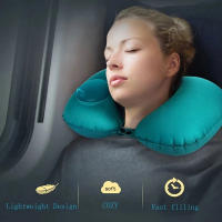 Almohada Inflable De Viaje 2024 Almohada De Protección Cervical Portátil Inflable En Forma De U Almohada De Cuello Para Almacenamiento - details 2