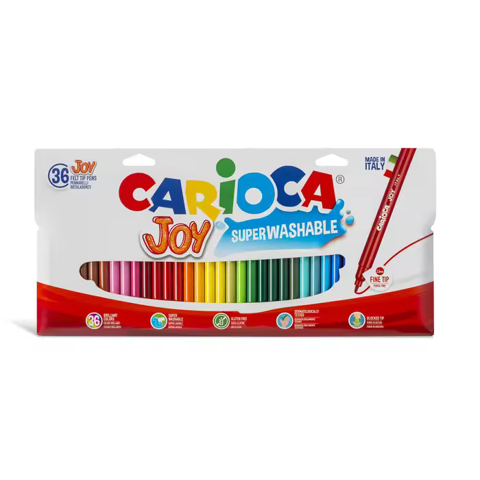 UNIVERSAL ROTULADOR CARIOCA JOY 36 COLORES SURTIDOS ROTULADORES - 1
