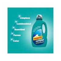 Norit Complet - Detergente Líquido 2000ml 35+5 lavados (Pack 3 uds) - Para todo tipo de tejidos, colores y prendas - Máxima limpieza y luminosidad, incluso en agua fría - Mantiene la forma y protege los colores - Prendas suaves y agradablemente perfumadas - details 1