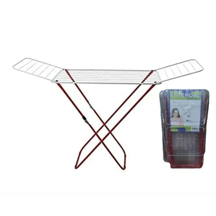 Tendedero de ropas plegables portatil metal 18M color Aleatorios ideal para uso interiory exterior resistente y duradero calidad de confianza - 1