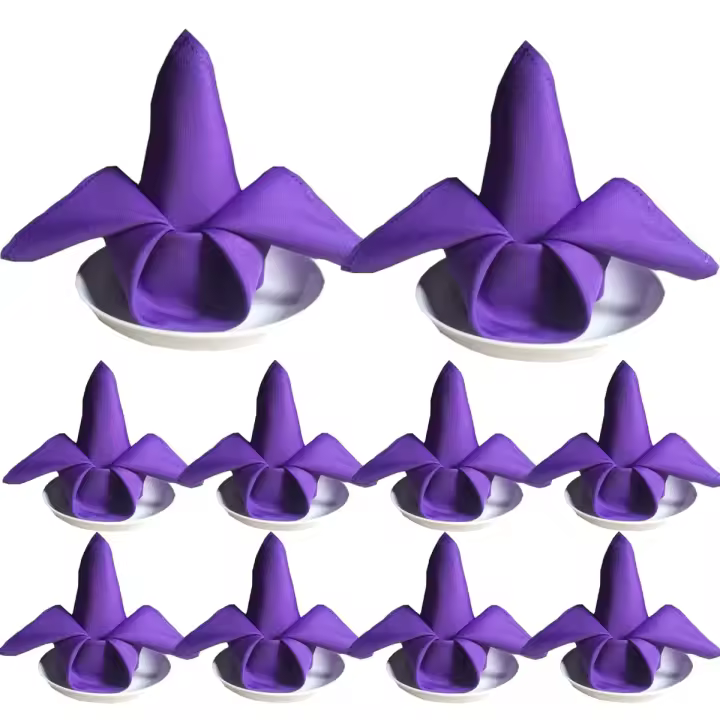 Servilletas de tela de poliéster, 10 Uds., servilletas de Tela lavables, para Bodas - 1