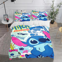 Juego De Sábanas Lilo Y Stitch 3pcs 100% Poliéster Sin Relleno Para Niños Y Niñas Diseño De Stitch Cama De Poliéster - details 5