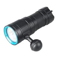 Lámpara De Buceo Multifuncional 3 Colores LED 100m Fotografía IPX8 Resistente Al Agua Linterna Táctica - details 5
