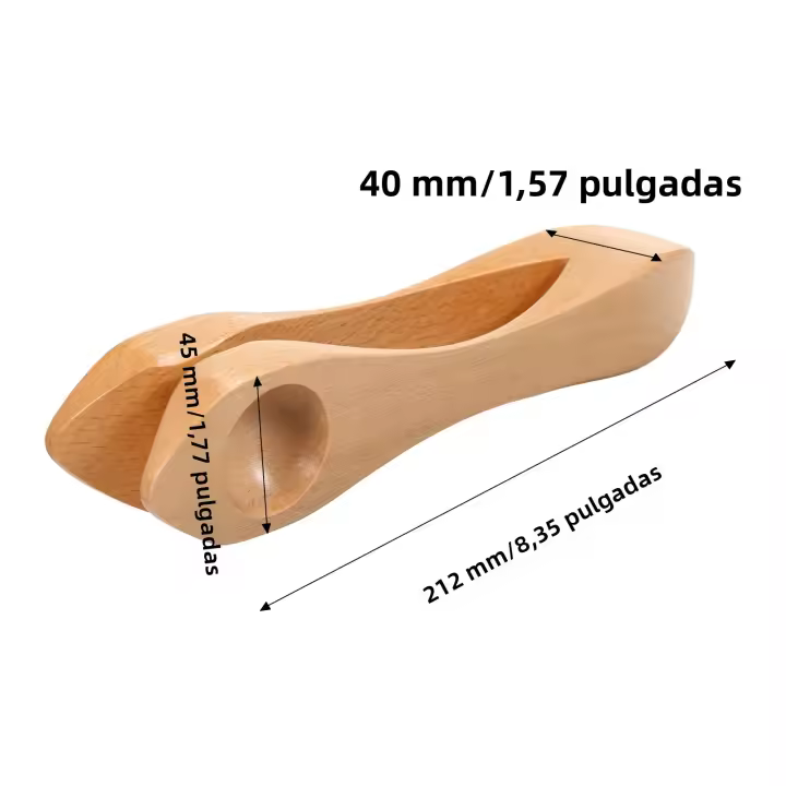 Cuchara Musical De Madera Instrumento De Percusión Folclórica Tradicional Regalo Para Adultos Y Niños Tamaño 212*45*40mm - 1