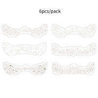 6Pcs Parches De Maquillaje Para Manchas De Vello Corporal Adhesivos De Tatuaje Temporal Para Mujeres Estilo Falso Freckles - details 4
