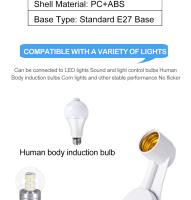 Adaptador Divisor De Bombilla LED VzzUoo 3 En 1 E27 Para Fotografía Y Estudio Material PC+ABS Soporte Para Bombilla - details 4