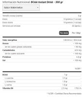 BCAA Instant Drink 300gr - Amix - details 2