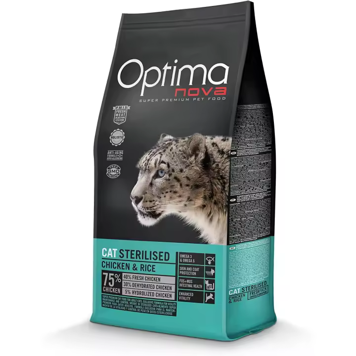 Pienso para Gatos Adultos Optima Nova Cat Sterilised 8 Kg - 1