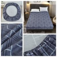Sábana Elástica Impermeable De Poliéster UPzo Tamaño King Para Cama Con Banda Elástica Alrededor Del Matraces Diseño De Dibujos Animados Sin Funda Para Almohada - details 1
