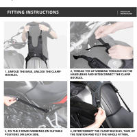 Bolsa De Tanque Para Motocicleta Universal Impermeable Accesorios De Viaje Con Base Saddlebags Adecuada Para Exterior Y Crash Bars - details 11