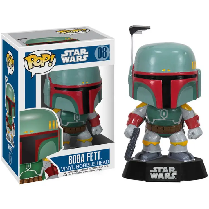 Figura Pop Vinyl Bobble Head Star Wars Boba Fett-Figura de Vinilo Coleccionable - Idea de Regalo- Mercancia Oficial - Juguetes para Niños y Adultos - Movies Fans - Muñeco para Coleccionistas y Exposición - 1