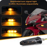 NLpearl Lámpara De Señalización LED Para Moto 8mm Mini Blinker Flotante Amarillo Flujo Indicador De Giro Accesorios De Moto - details 9