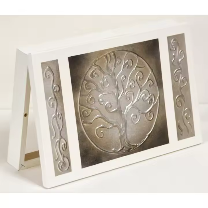 Cuadroexpres - Tapa de Contador Pintada a Mano 37x22x4 cm (41x26x6 medida exterior) Con tornillos para colocar en la pared. Moderna, 100% Original, Muy Decorativa. Fabricada en España - 1