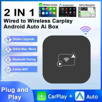Adaptador CarPlay Y Android Auto Sin Cables 2 En 1 Plug And Play Dongle USB/Type C Bluetooth WiFi OTA Actualizado Para Coche - details 0