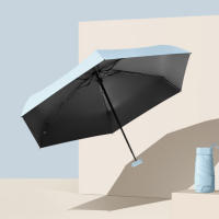 Paraguas Mini Conveniente Portátil Protección Solar Y De Lluvia 99% Tamaño Único Material De Tela De Nylon 190T Plegable Cinco Vezes - details 9