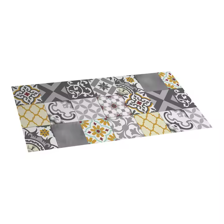 ALFOMBRA VINILICA CROMA PATCH GRIS-AMBAR 50x110cm - 1