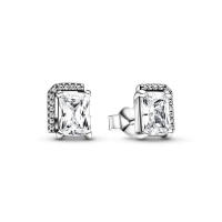 Pendientes De Estilo Clásico Para Mujer Platinados En Plata 925 Con Flor Azul Y Piedra Preciosa Azul Accesorios De Joyería Finos DIY - details 13