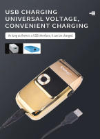 Kemei KM-2028 Afeitadora Eléctrica Recargable De Metal Toda Metal Afeitadora Para Hombres Cuchilla De Acero Inoxidable Recargable Por USB Con Recortador - details 10