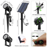Lámpara Solar LED Verde Super Brillante Para Exterior Impermeable IP65 Luz De Jardín Solar Con Sensor De Movimiento Control Remoto Incluido - details 2