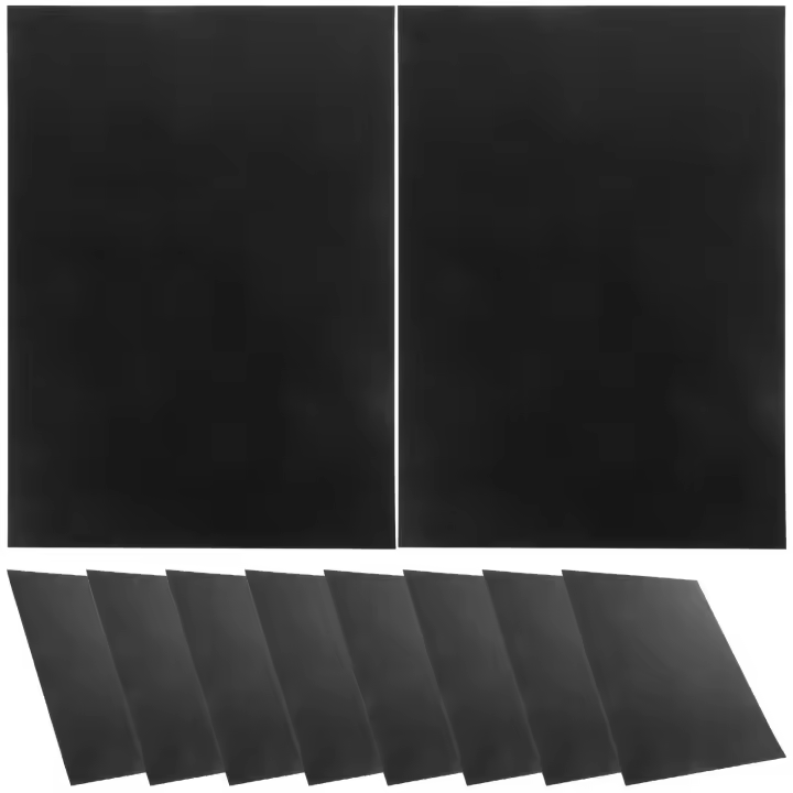10 Pcs Hojas De Plástico A4 Negras Para Manualidades Fáciles De Moldear Placa Flexible Para Creación De Arte Y Diseño - 1