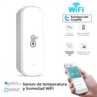 Sensor Inteligente De Temperatura Y Humedad WiFi Control Remoto Por App Compatible Con Alexa Y Google Home Para Interior - details 9