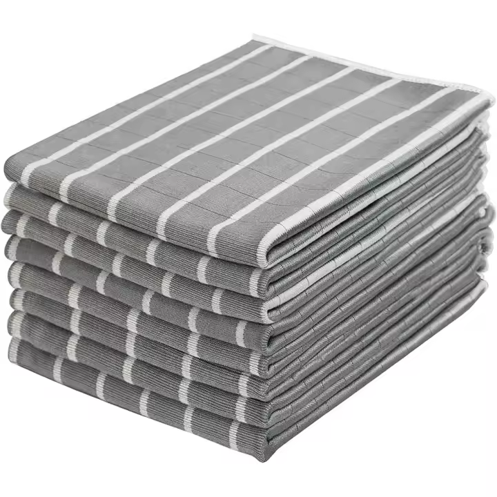 Juego de 8 Paños de Cocina de Bambú y Microfibra Absorbentes Sin Pelusa para Cristales, Ventanas, Acero Inoxidable - 1