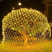 3X2M LED De Exterior Telar De Red De Pesca Con Luces De Malla Decoración De Jardín Para Navidad Fiesta Boda Año Nuevo Guirnalda Decorativa - details 0