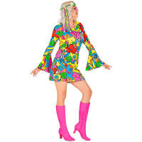 Disfraz de Hippie Mujer The 60s Fashion flower power - Estilo de los 60s y Motivos de Flores - Marca Widmann - details 0