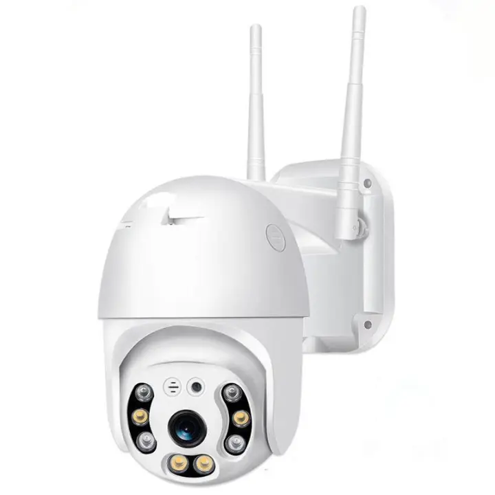 2.5K Cámara Vigilancia WiFi Exterior, Domicilio Cámara CCTV con PTZ Seguimiento Automático Detección IP Cámara de Seguridad Externa Humana Visión Nocturna a Color, Sirena Aactiva Alarma - 1