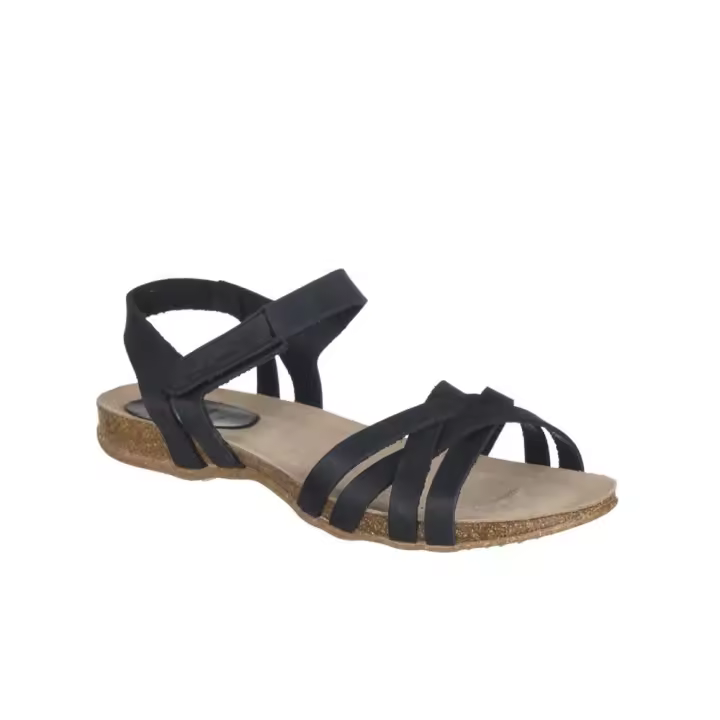 Sandalias Planas Inter-bios 4486 Mujer Negro - 1