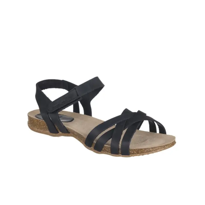 Sandalias Planas Inter-bios 4486 Mujer Negro - 1