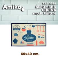ALFOMBRA DE COCINA AMIKO MODELO MINUTA CON MEDIDA 60X40 CM. - details 0