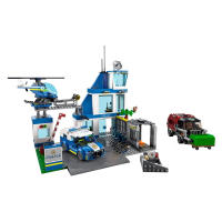 Bloques De Construcción De Helicóptero Y Carro De Patrulla De La Estación Policial Serie Ciudad Juguete Puzzle Para Niños Regalos Material De Plástico ABS Tamaño Pequeño Compatible Con Lego - details 4