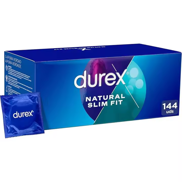 Durex Natural Basic Slim Fit 144 preservativos - 1