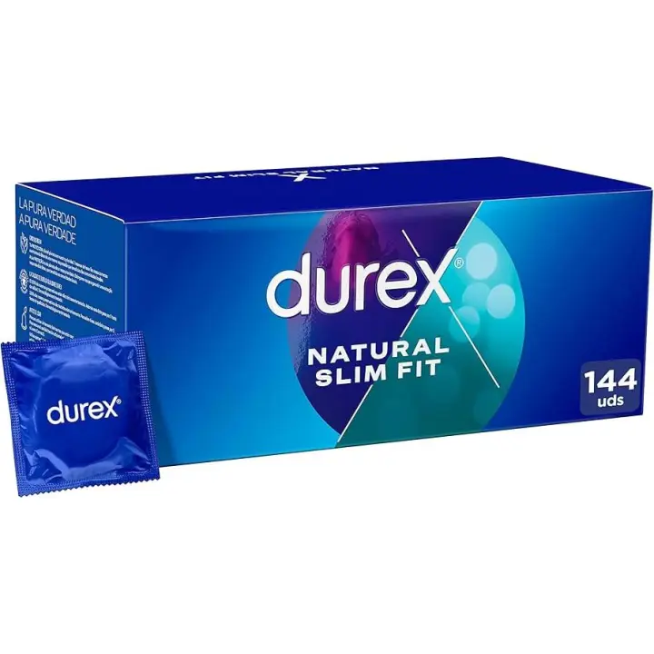 Durex Natural Basic Slim Fit 144 preservativos - 1