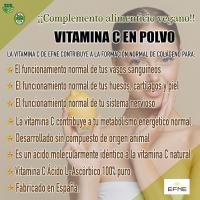 EFNE VITAMINAS Y MINERALES VITAMINA C ÁCIDO L-ASCÓRBICO FORMATO polvo puro apto para veganos - details 1
