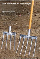 Pala De Jardín De Acero De Mánganeso Para Suelo Suave Herramienta De Agricultura Con Cuatro Dientes Para Desbrozar Y Girar Tierra Manual - details 11