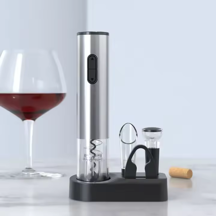 Abrevidrio Eléctrico Automático Para Vino Y Cerveza Con Cortauñas Accesorio De Cocina De Acero Inoxidable Ecológico - 1
