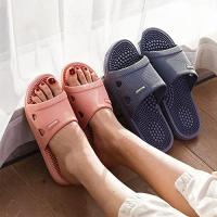 Mocasines De Masaje De Color Sólida Para Mujer Antideslizante Con Punta Abierta Sandalias Suaves Para Interior Estilo De Verano - details 5