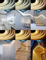Tira De Luz LED COB CCT Alta Densidad 608 LEDs/m Flexible Dimmable DC12V 24V Temperatura De Color 2700K a 6500K Cambiable Para Iluminación Doméstica - details 5