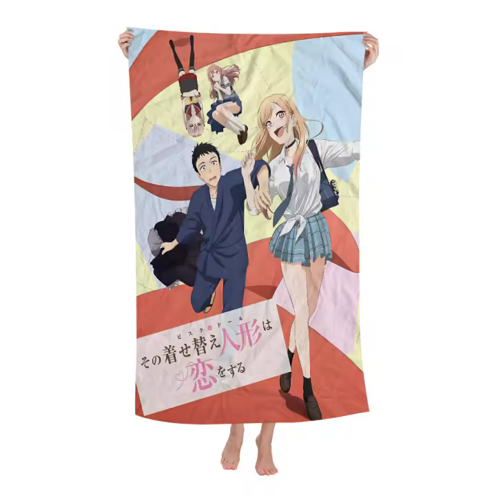 Toalla De Baño Microfibra My Dress up Darling Clásica Para Playa Spa Viaje Y Gimnasio Secado Rápido Decoración De Habitación Estilo Anime Tamaño 30x60 Cm - 1