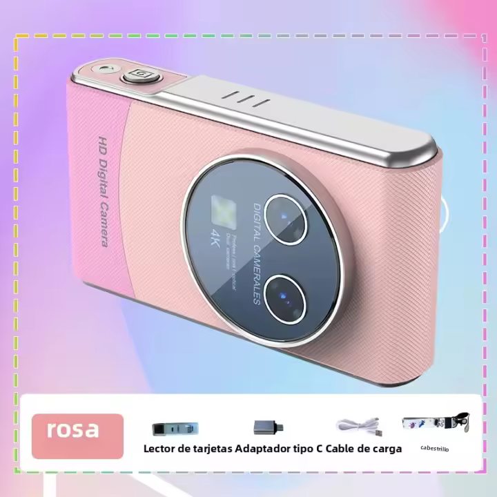 Cámara Digital Para Niños Con Pantalla Táctil De 3 Pulgadas Cámara De Vlog Recargable 800mAh Para Principiantes Fotografía - 1
