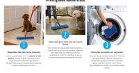 Vileda I Mopa Flipmop PET PRO I Mopa 2 en 1 con rotación de 180° que elimina el pelo de tu mascota y atrapa polvo y partículas I Apta para suelos duros y uso en seco o húmedo I Recambio lavable a máquina, reutilizable hasta 6 meses I 1 unidad - details 1