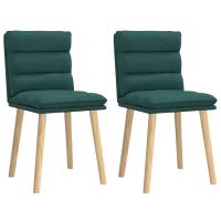 vidaXL Sillas de comedor 2 unidades tela gris en color Taupé/Azul vaquero/Negro y más | cómodas modernas ergonómicas para comedor cocina salón hogar - details 10