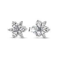 Pendientes De Estilo Clásico Para Mujer Platinados En Plata 925 Con Flor Azul Y Piedra Preciosa Azul Accesorios De Joyería Finos DIY - details 7