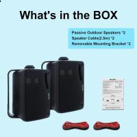 Parlantes Pasivos Exteriores Herdio 3.5' 2PCS Impermeables Con Montaje En Pared 200W 3 Modos De Sonido Superiores Para Camping Y Uso En ATV Tractor Camión UTV - details 33